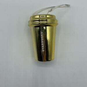 2012 Starbucks Ornament Gold
